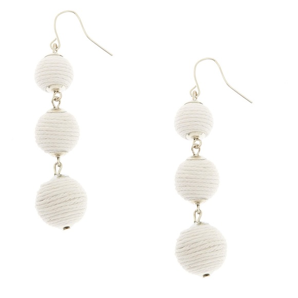 Icing Jewelry New White Ball Drop Earrings Nwt Poshmark